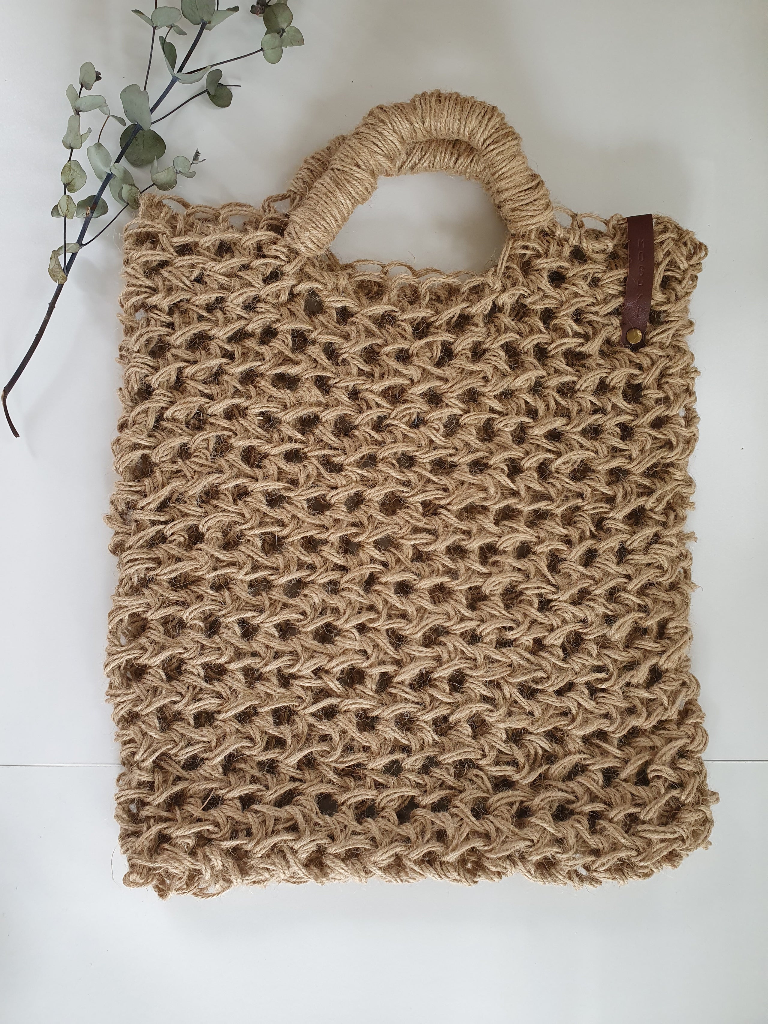 Jute best sale crochet bag