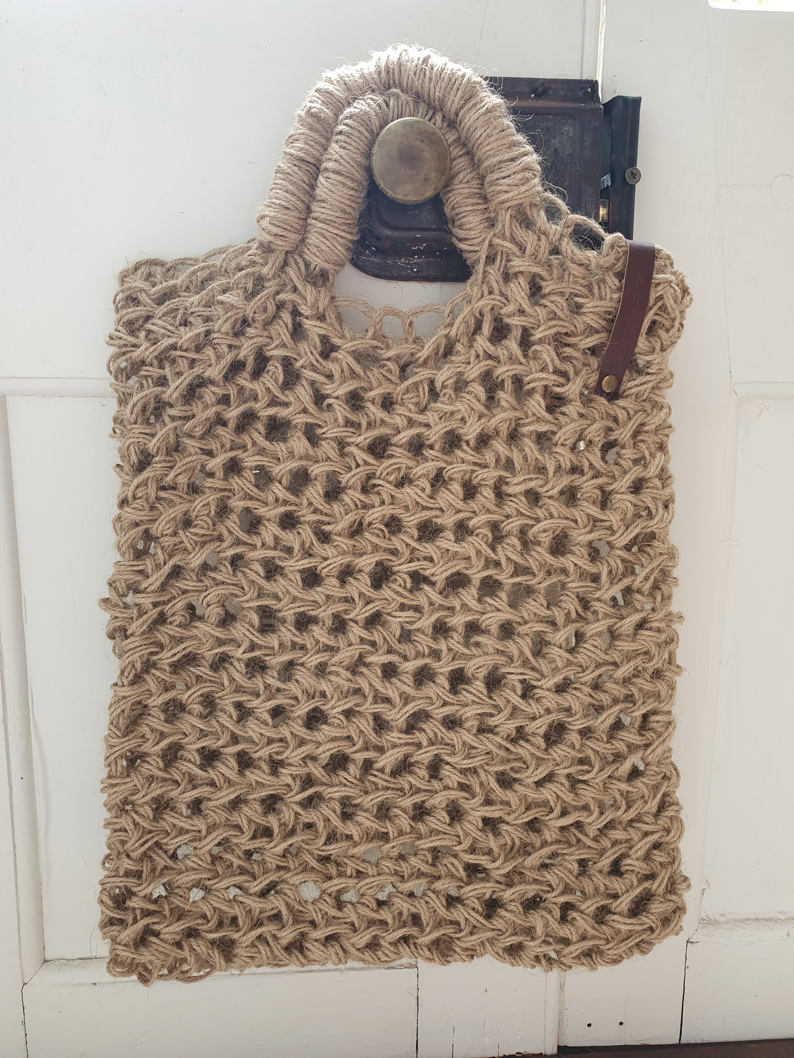 Crochet jute bag deals